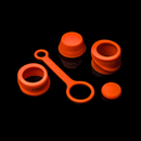 Silicone Accessory Set - CARTA - Tangerine