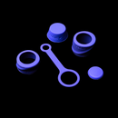 Silicone Accessory Set - CARTA - Grape