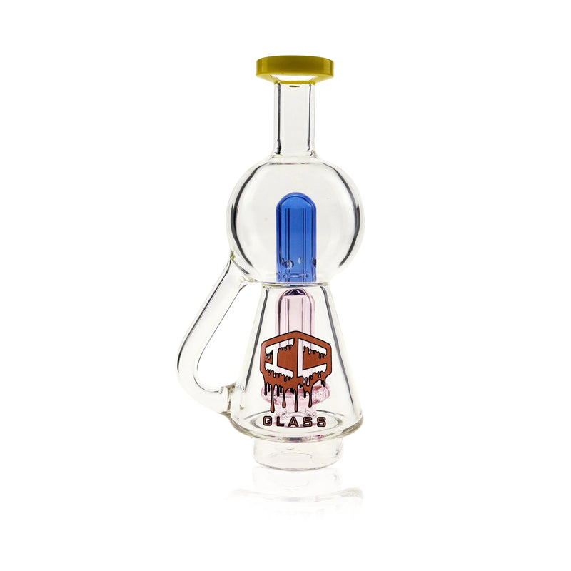 IC Glass CARTA Top Dual Perk Recycler - Pink