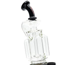 Toxic Glass Disc Perc Recycler CARTA Glass Top Black