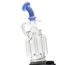 Toxic Glass Disc Perc Recycler CARTA Glass Top Jade Blue