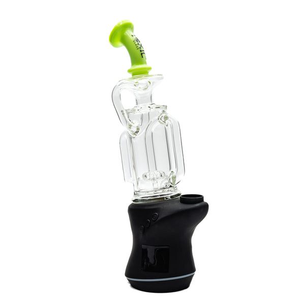 Toxic Glass Disc Perc Recycler CARTA Glass Top Slime Green